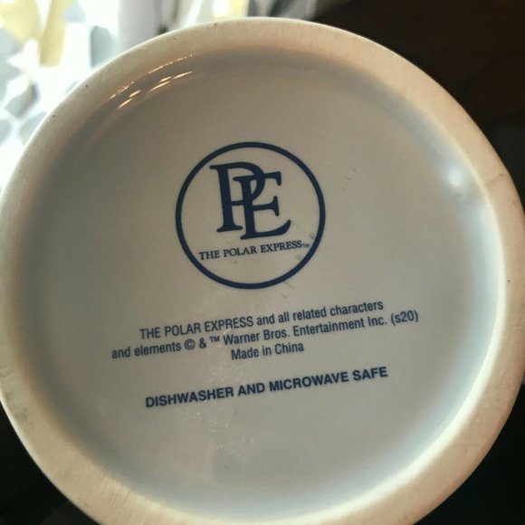 Lot of 2 Polar Express Train Christmas Coffee Mug Warner Bros All Aboard 3D - Picture 4 of 6